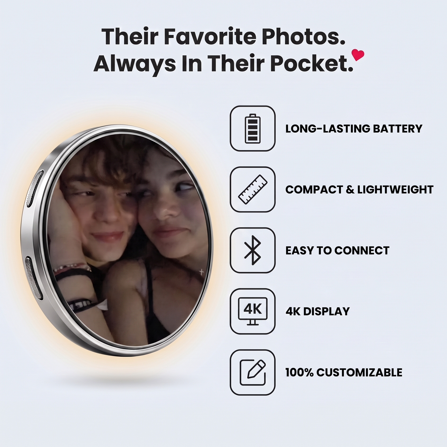 MomentPod™ - A tiny Screen That Holds Your Memories.